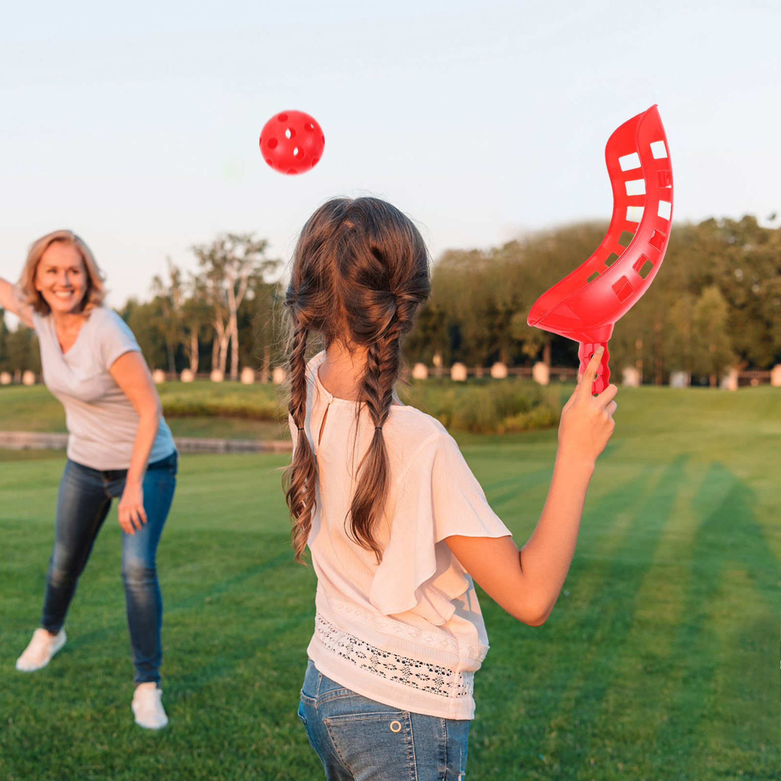 Outdoor Activities In Camping - 1Set Scoop Ball Catch Game Launch