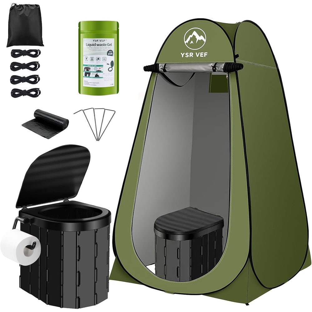 Outdoor Camping Bag - Portable Toilet Kit, Camping Toilet with