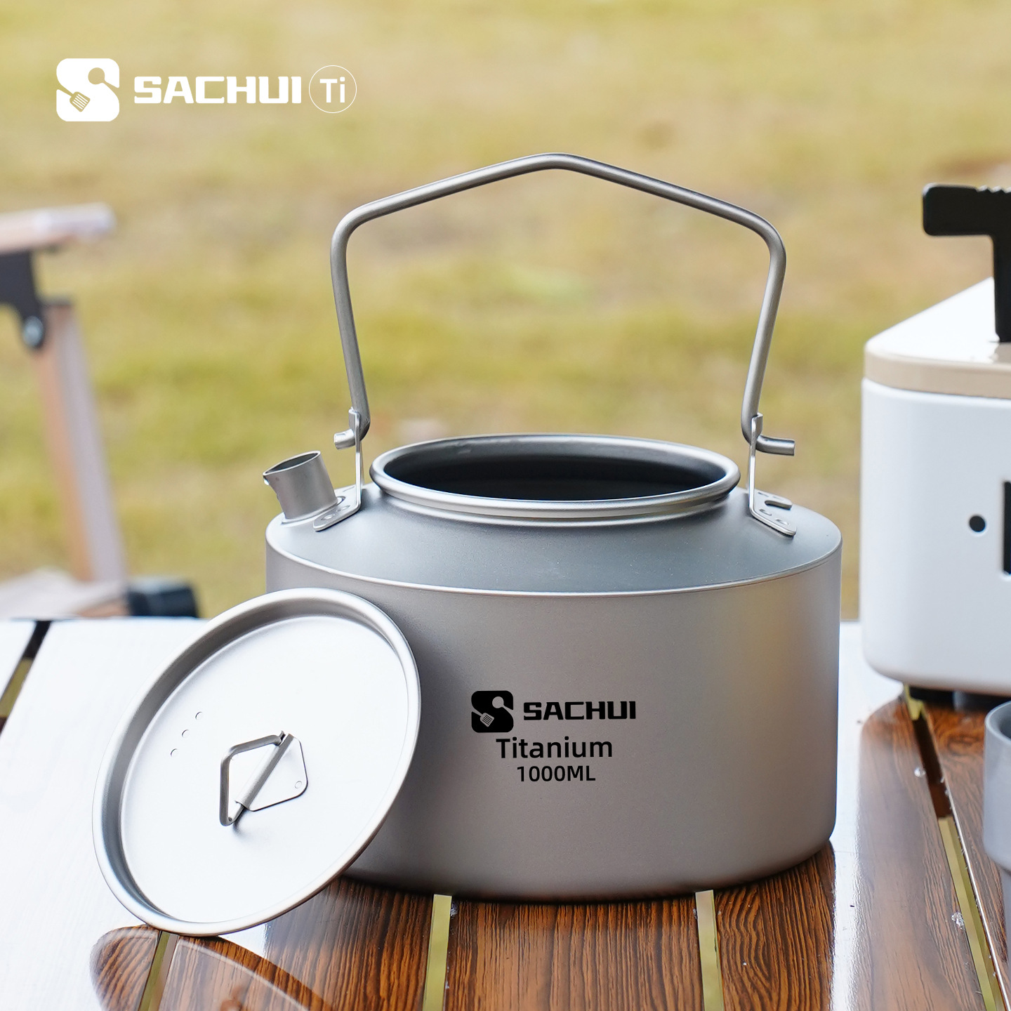 Outdoor Y Camping - 1000ML Pure Titanium Kettle Outdoor Ultralight