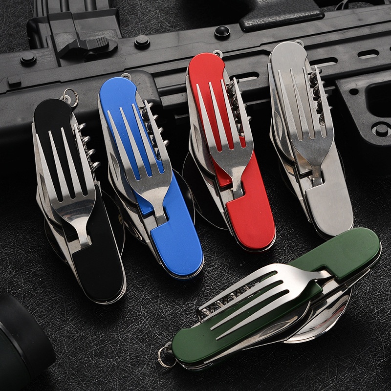 Camping Quiet - 4 in 1 Folding Tableware Detachable