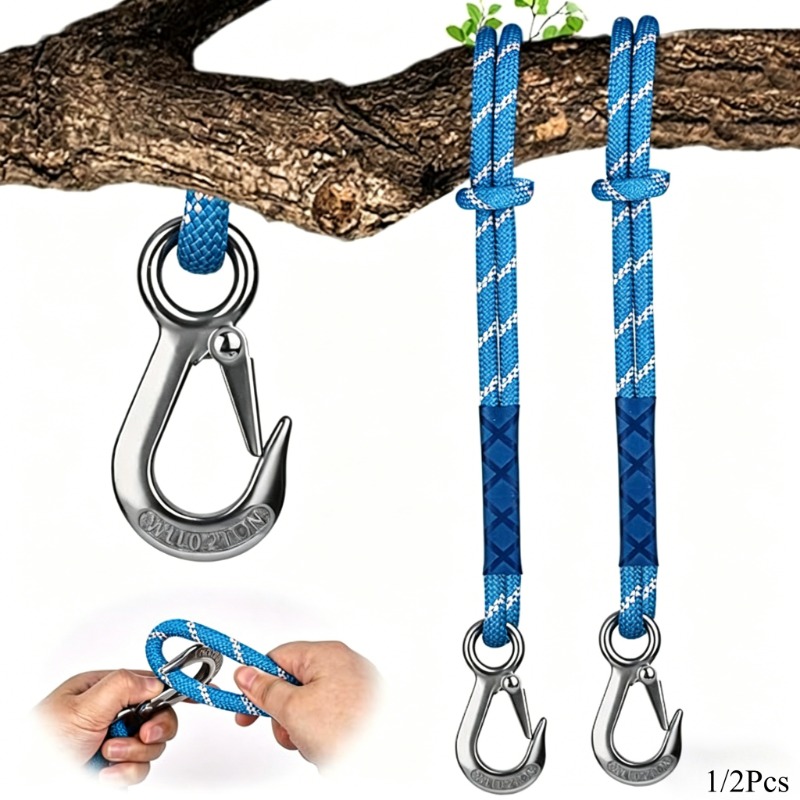 Outdoor Camping Decke - 1/2Pcs Wear Resistant Metal Hook Nylon