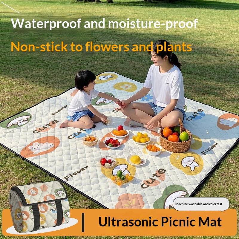 Outdoor Camping Mats Large - Spring Thickened Picnic Mat Waterproof 200x200CM
