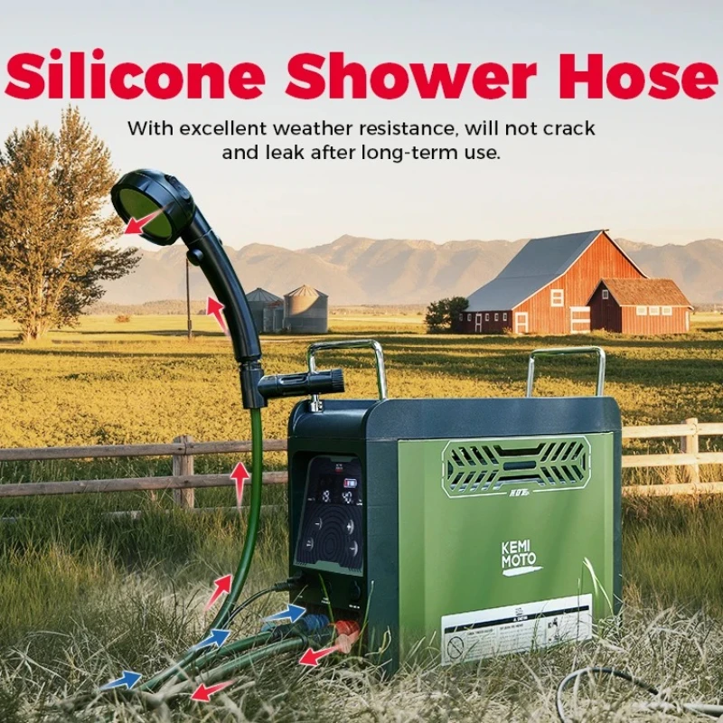 Portable Camping Shower - KEMIMOTO Water Heater Portable Shower Butane