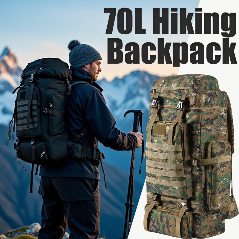 Outdoor Camping Bag - 70L Professional Hiking Backpack Large Capacity