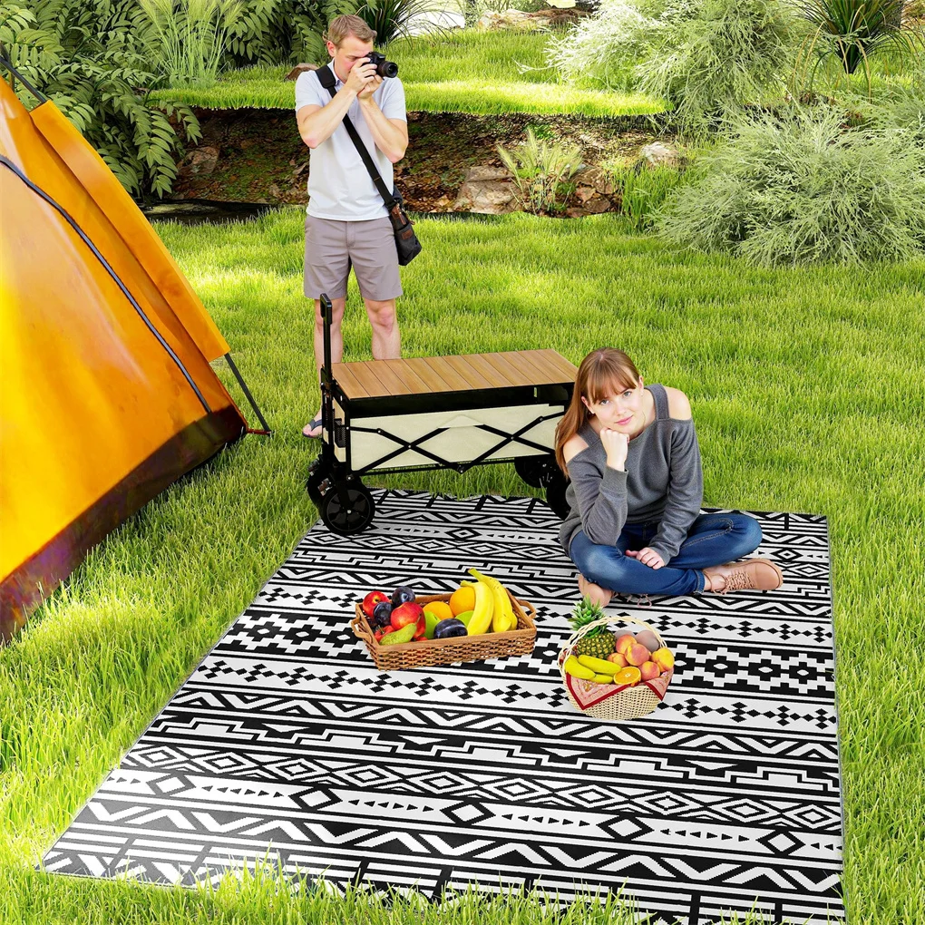 Outdoor Camping Decke - Waterproof Outdoor Rug Plastic Straw Rug