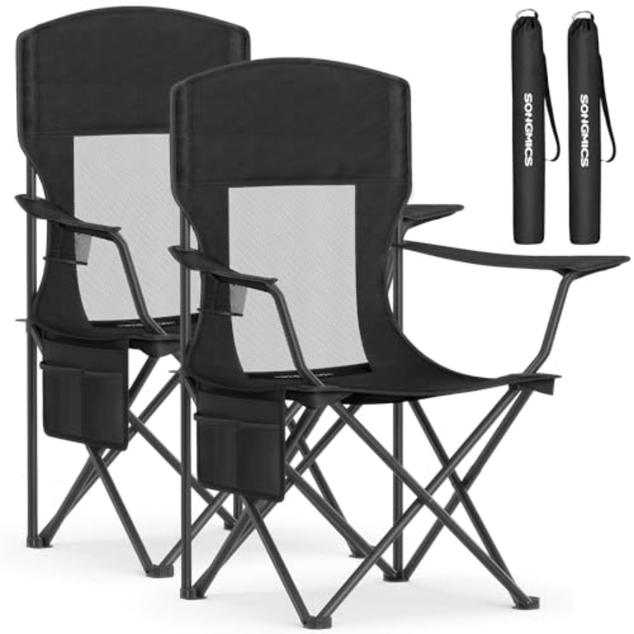 Outdoor Camping High Chair - zz-2 Pack Breathable Camping Chairs, 330