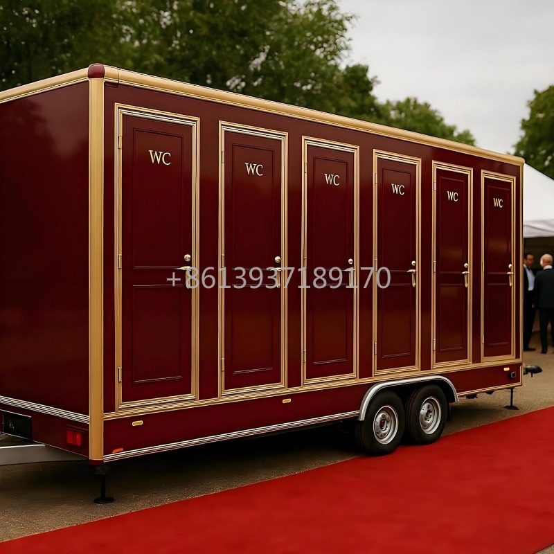 Portable Camping Shower - Mobile Toilet and Shower Trailer for