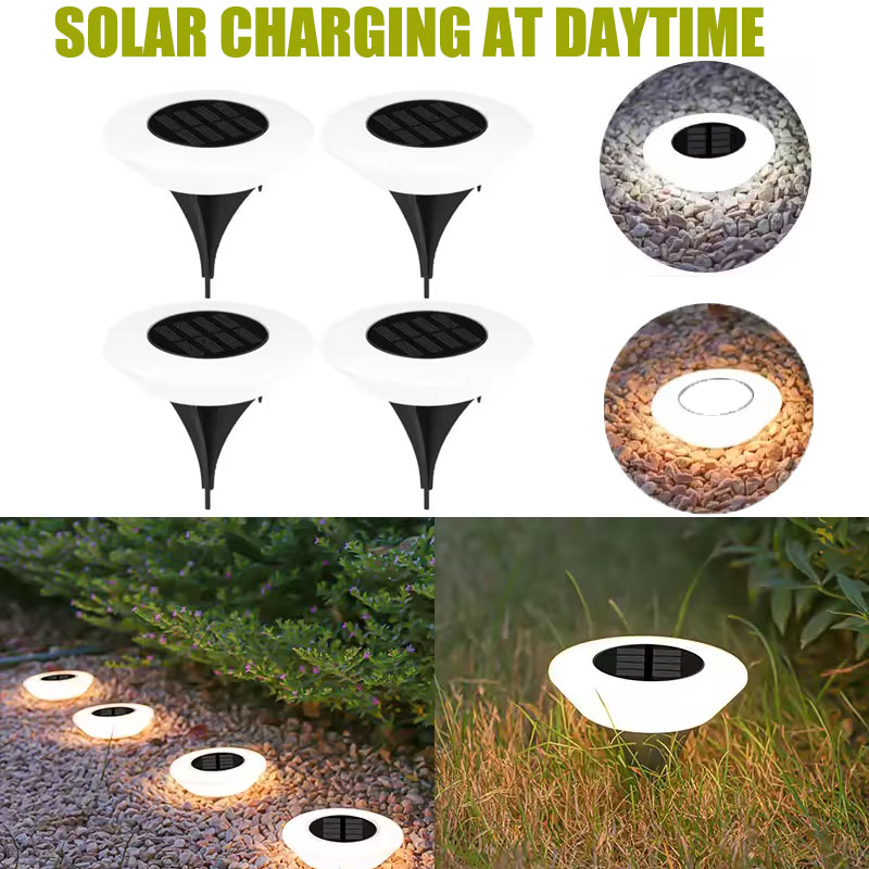 Outdoor Camping Decke - Solar Ground Lights 1/4Pack LED Lawn