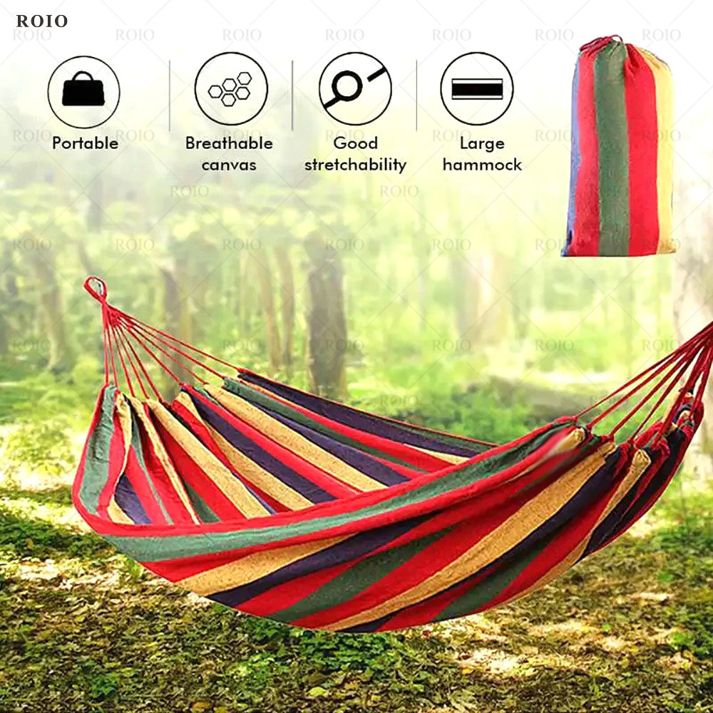 Bed Outdoor Camping - Camping Hammock Thickened Durable Fabric Canvas