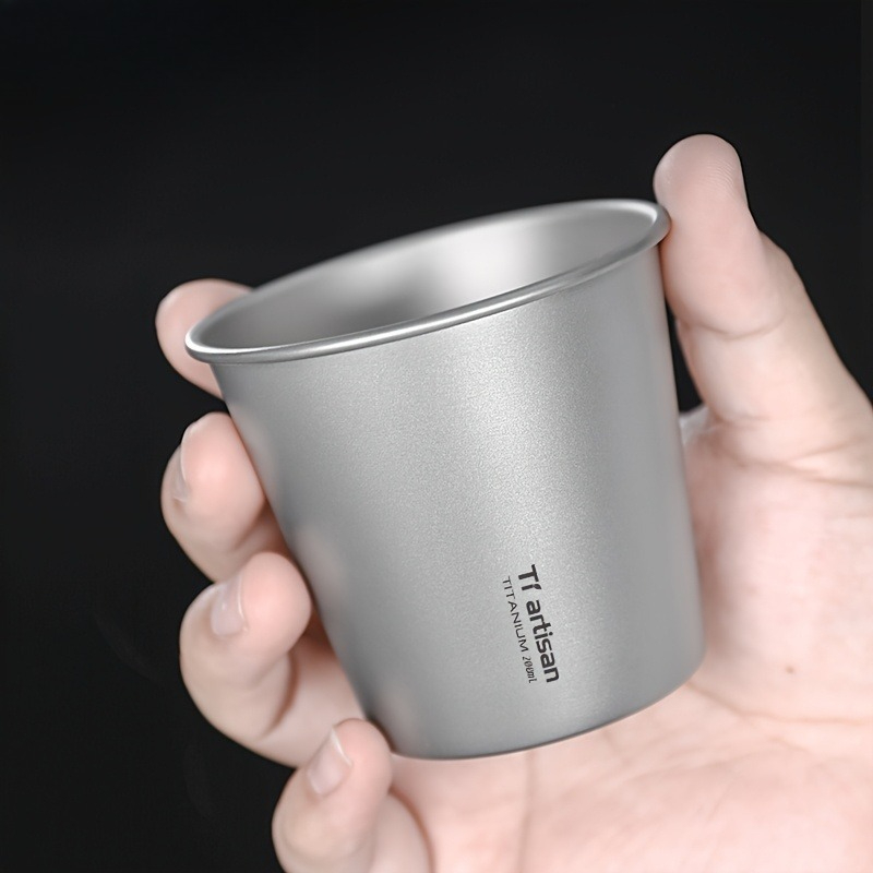Camping Quiet - 200ml Titanium Single-layer Outdoor Camping Cup
