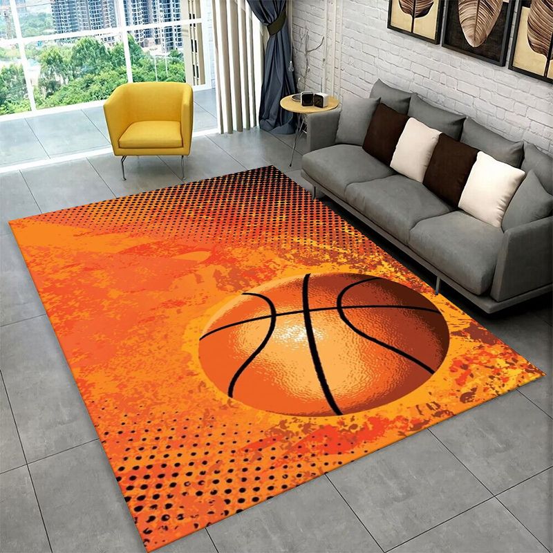Outdoor Camping Mats Large - Retro Basketball Court Sport Large Area