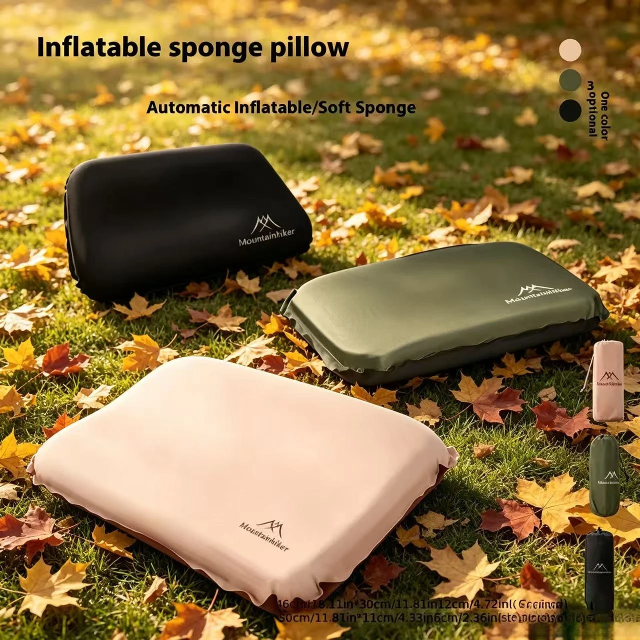Camping Quiet - Mountainhiker New Automatic Inflatable Pillow, Comfortable,