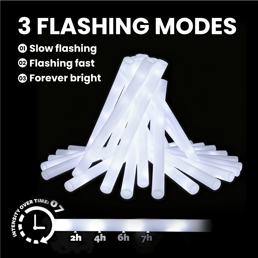 20/30pcs LED White Foam Glow S - Glow Sticks Survival ulasan dan harga