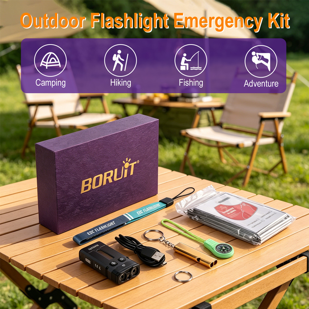 BORUiT EV20 EDC Flashlight 110 - Outdoor Camping Glamping Share ulasan dan harga