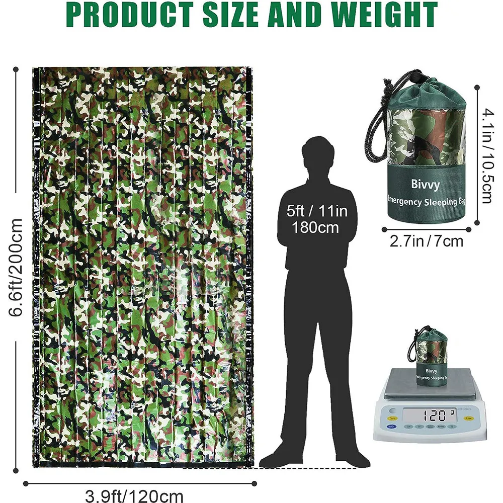 PE Emergency Sleeping Bag Camo - Bivvy Bag Emergency ulasan dan harga