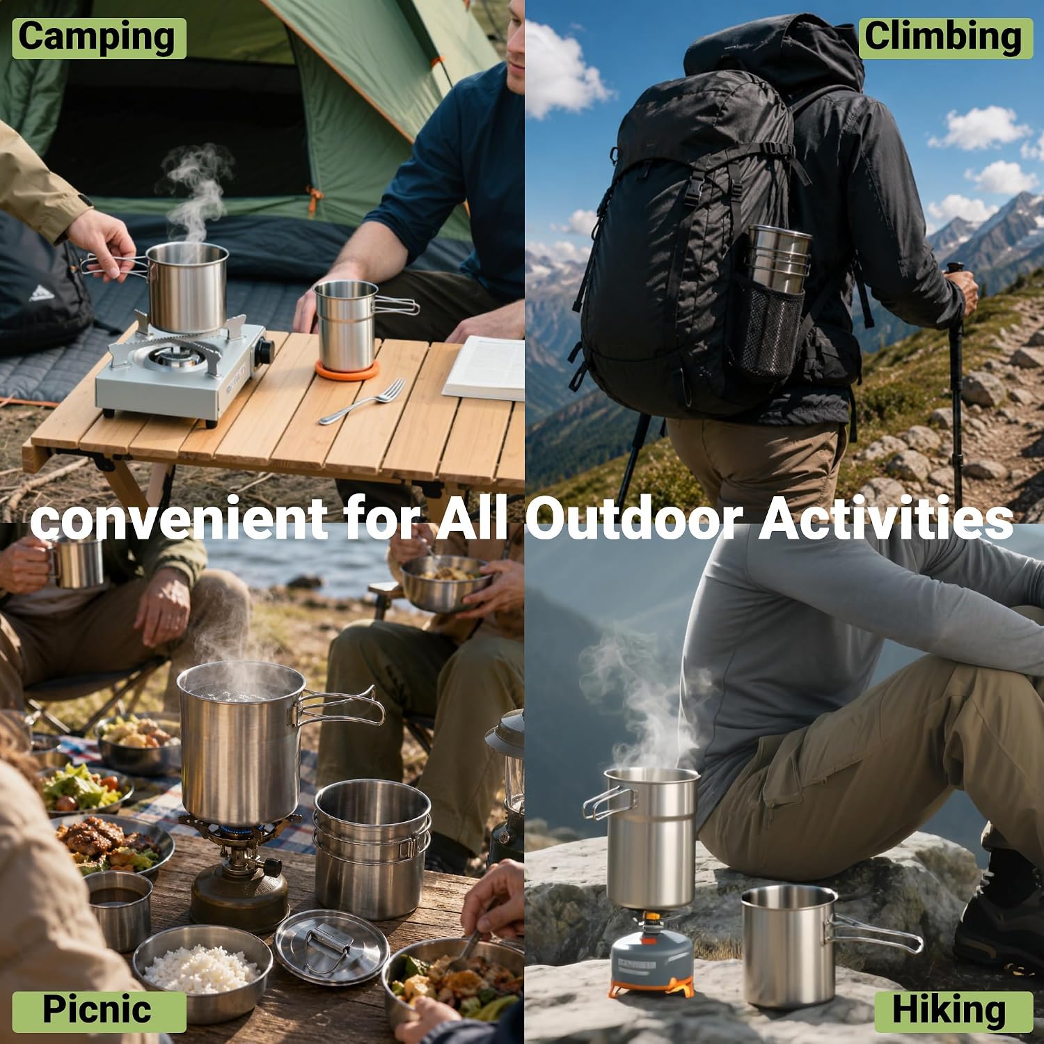 Foldable Camping Cups Mugs Cam - Outdoor Y Camping ulasan dan harga