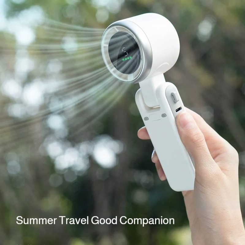 Outdoor Neck Hanging Mini Fan  - Camping Quiet ulasan dan harga