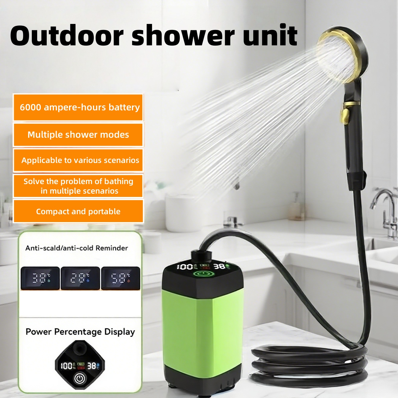 Portable Outdoor Electric Show - Portable Camping Shower ulasan dan harga