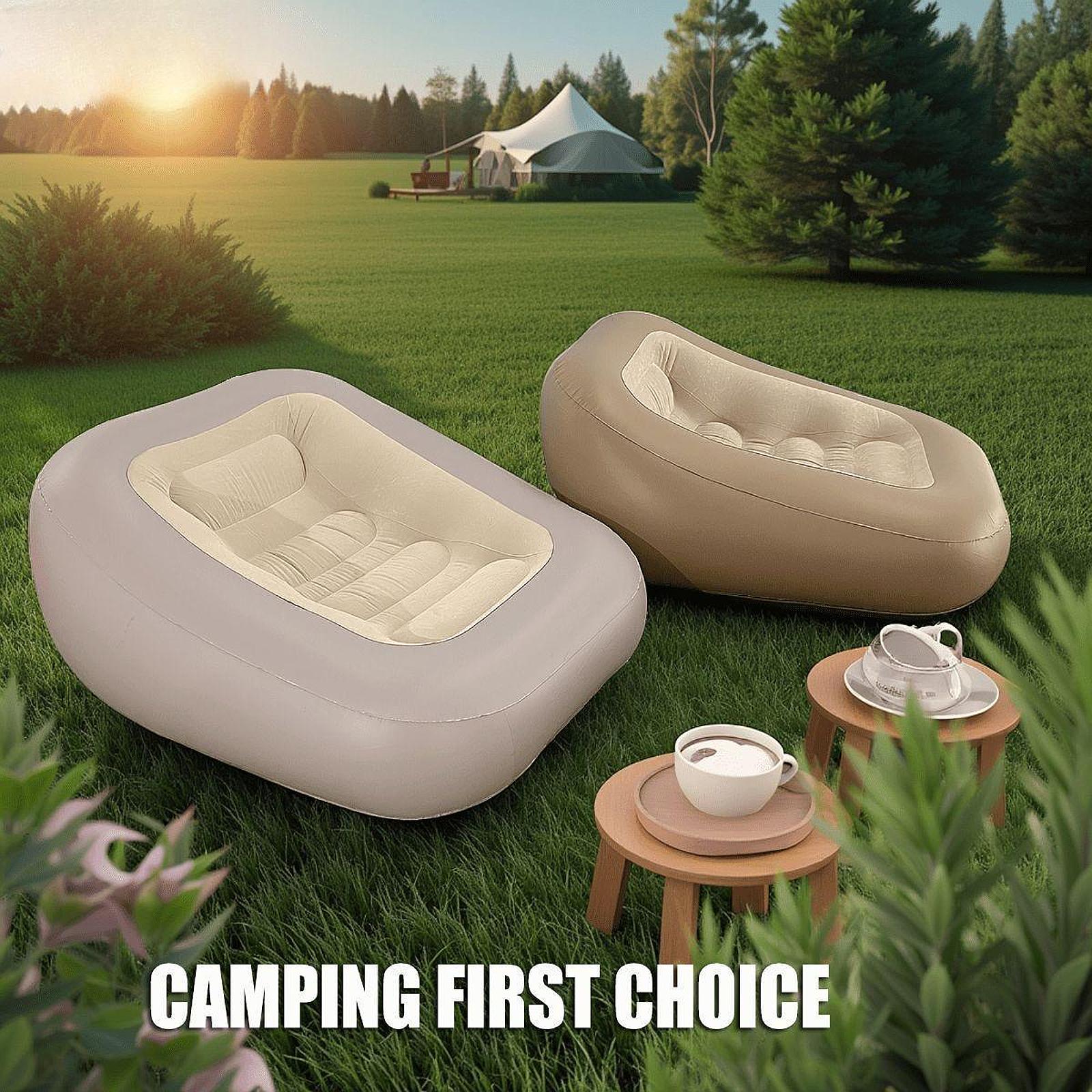 Inflatable Sofa Folding Chair  - Bed Outdoor Camping ulasan dan harga