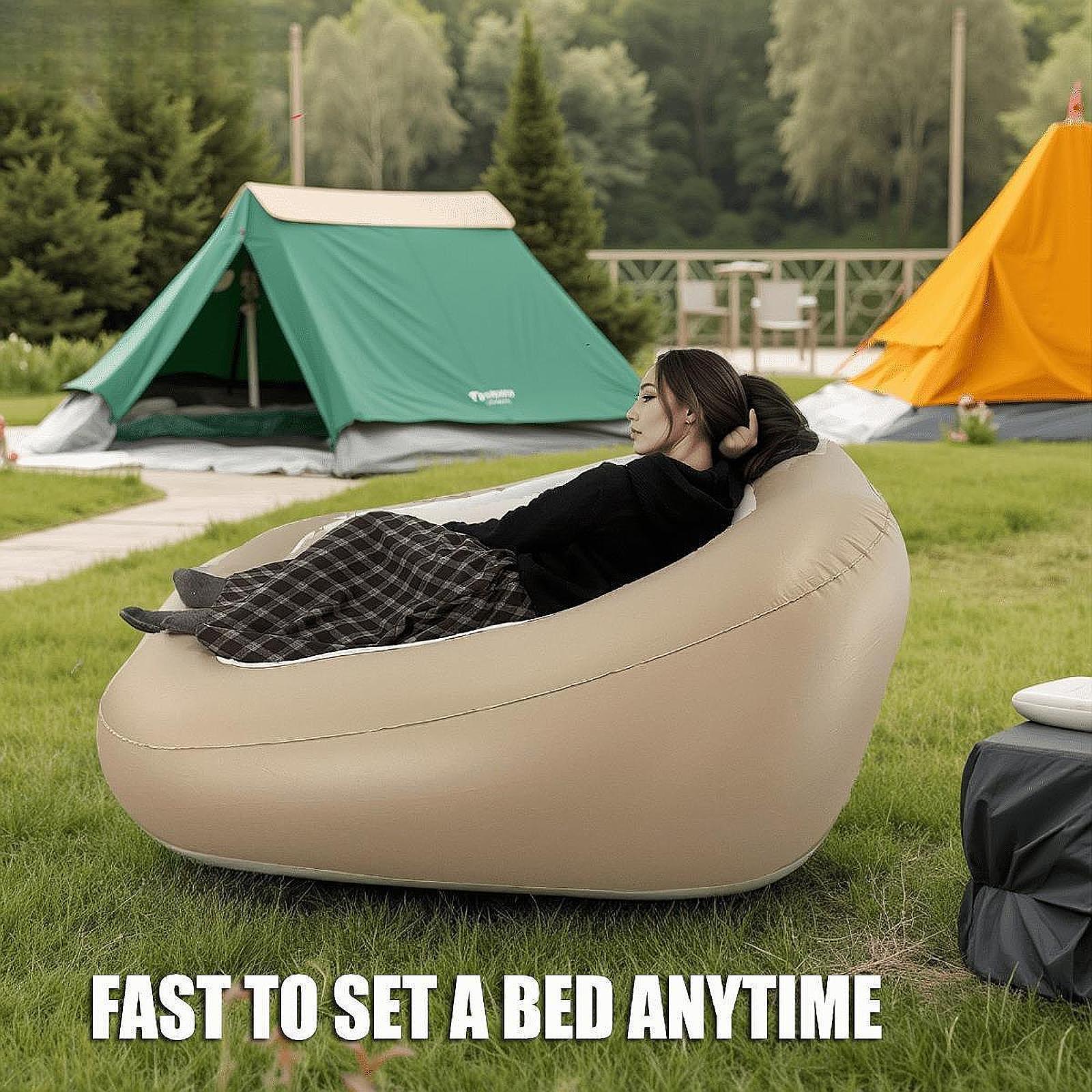 Inflatable Sofa Folding Chair  - Bed Outdoor Camping ulasan dan harga