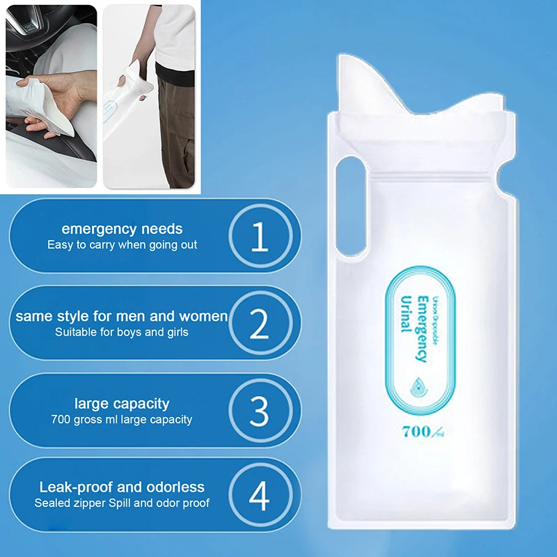 4PCS 700ml Car Urine Bag Emerg - Bivvy Bag Emergency ulasan dan harga