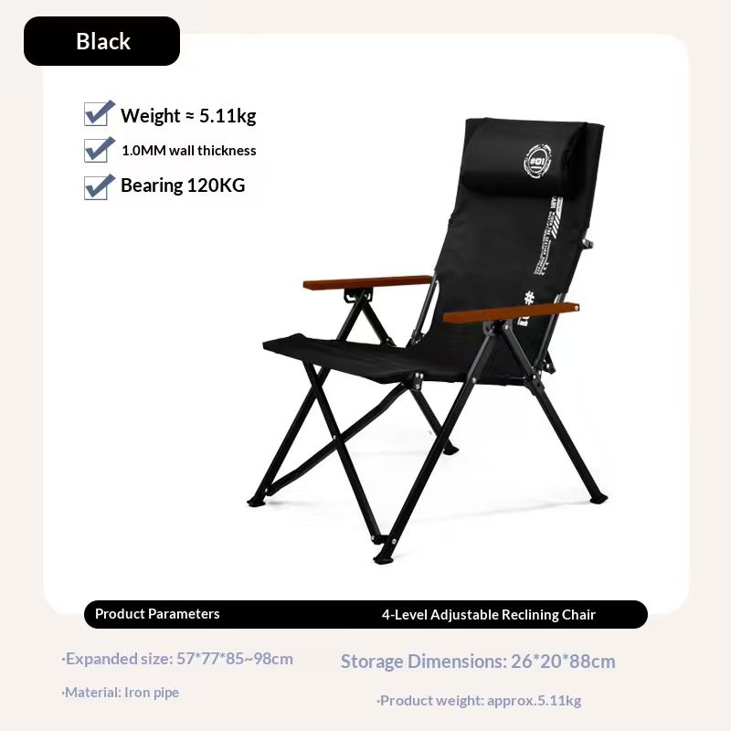 Folding High Back Beach Campin - Outdoor Camping High Chair ulasan dan harga
