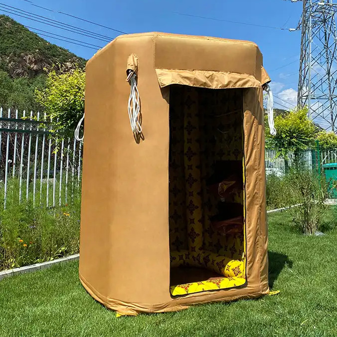 Double Layer Saudi Fabric Four - Outdoor Camping Toilet Tent ulasan dan harga