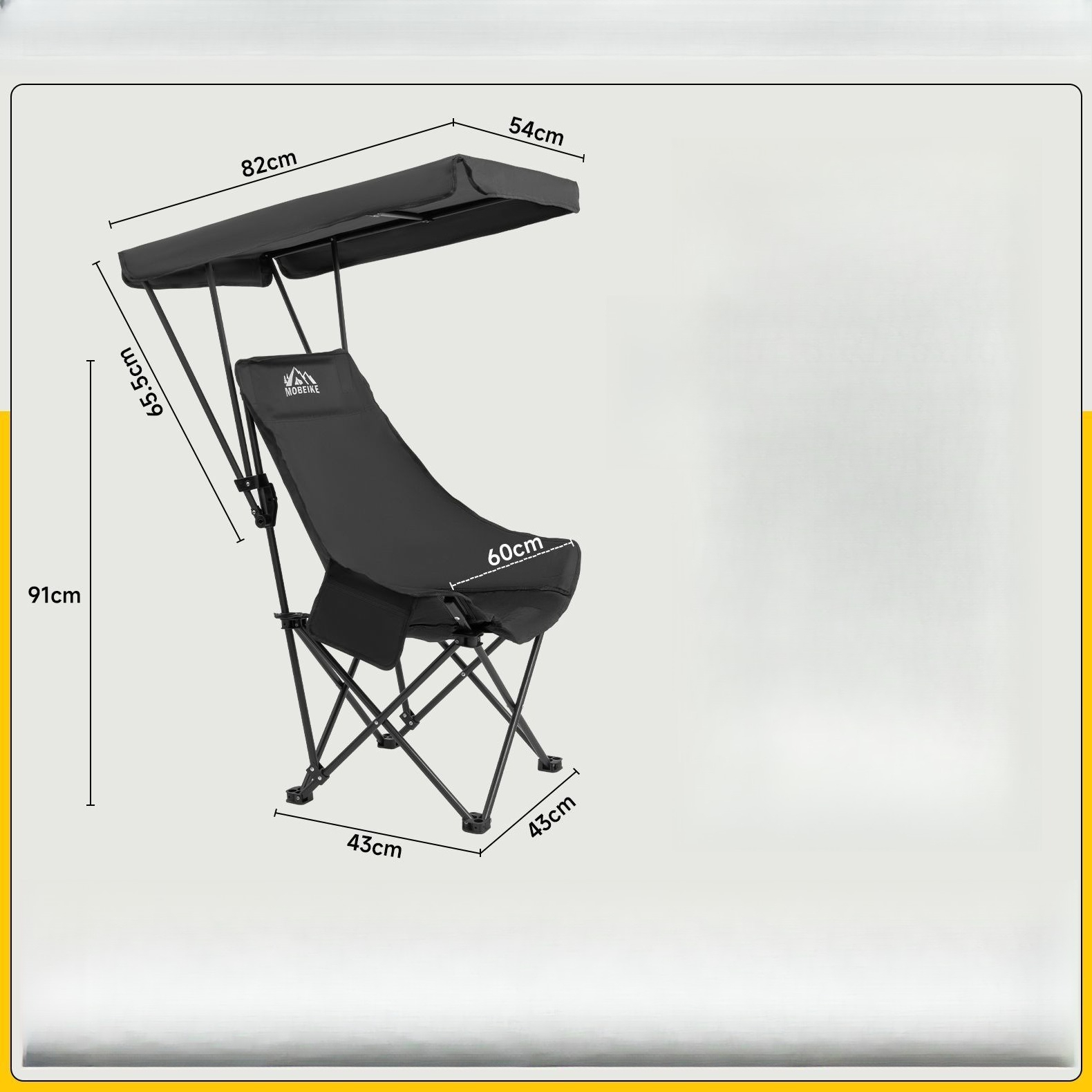 Outdoor umbrella folding chair - Outdoor Camping High Chair ulasan dan harga