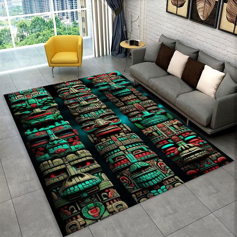 Mayan Mask Aztec Totem Large A - Outdoor Camping Mats Large ulasan dan harga