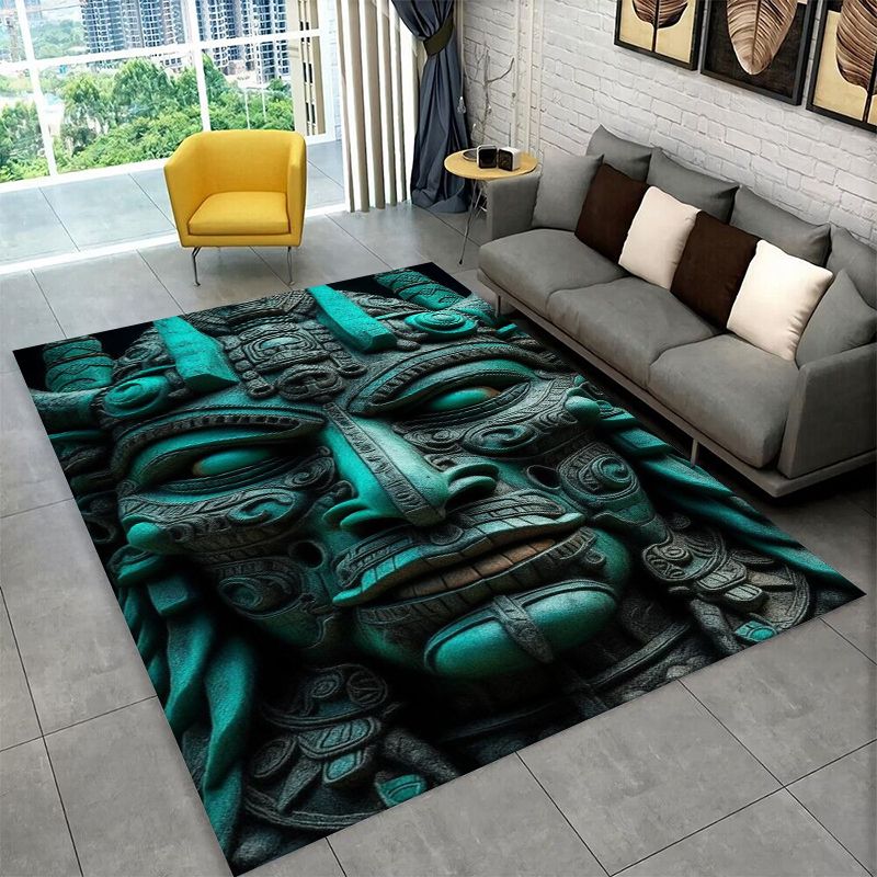 Mayan Mask Aztec Totem Large A - Outdoor Camping Mats Large ulasan dan harga