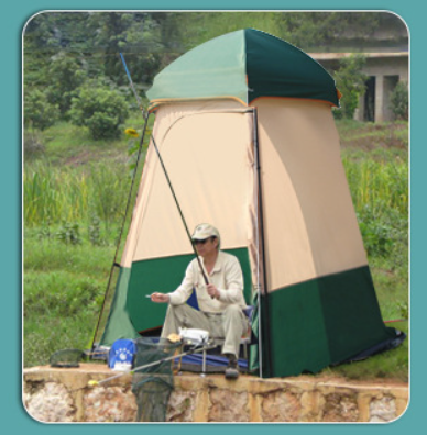 Large Size Oxford Fabric Four- - Outdoor Camping Toilet Tent ulasan dan harga
