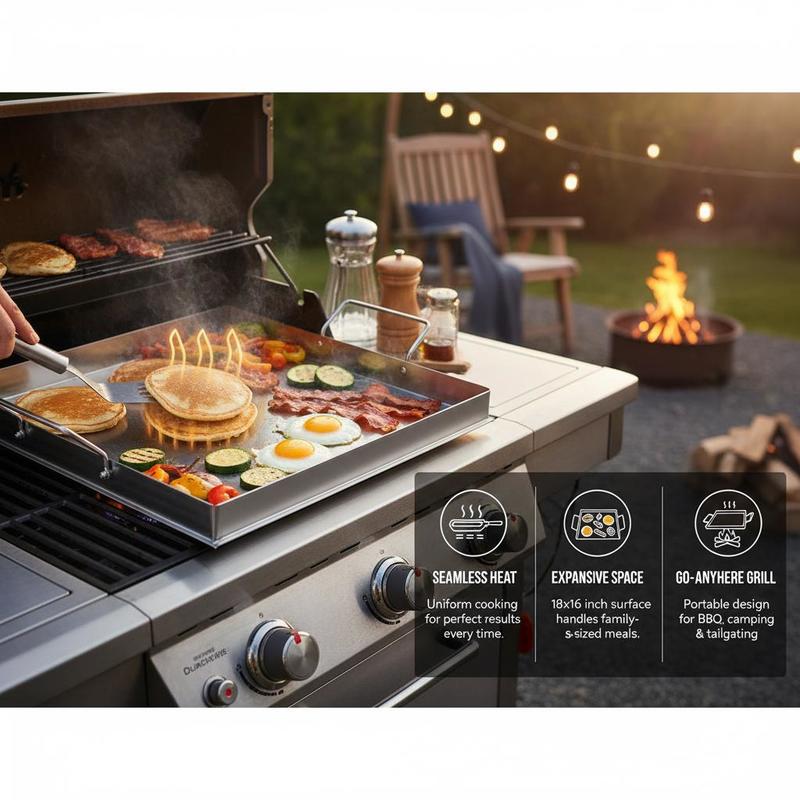 Universal Flat Top Griddle 18x - Outdoor Y Camping ulasan dan harga