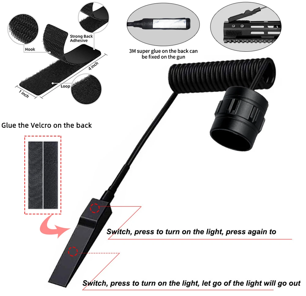 LED Tactical Hunting Flashligh - Outdoor Camping Glamping Share ulasan dan harga