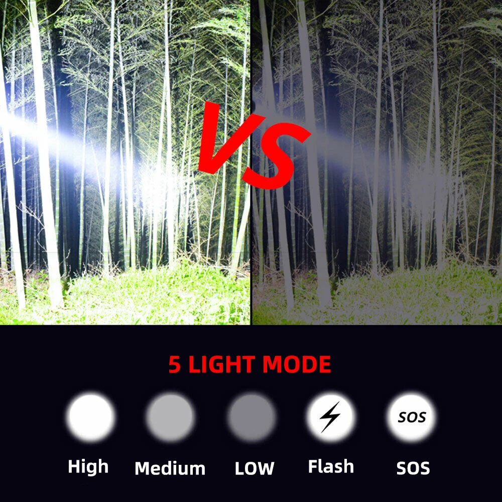 LED Tactical Hunting Flashligh - Outdoor Camping Glamping Share ulasan dan harga