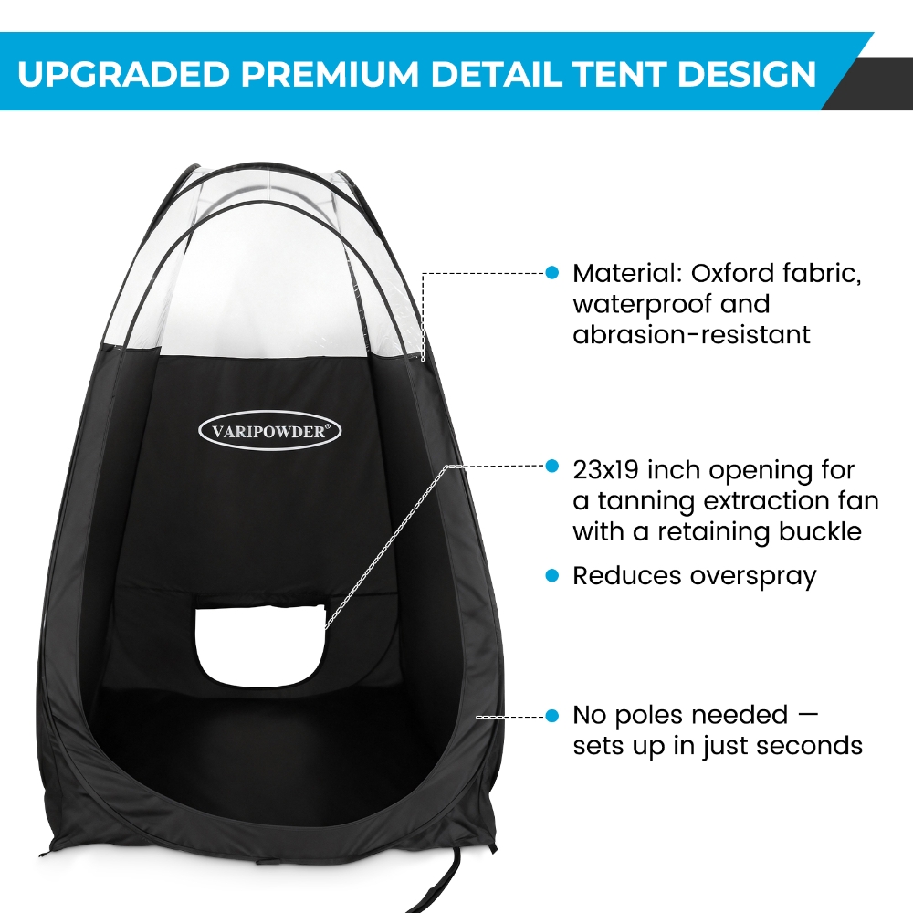 Black Spray Tanning Tent Porta - Outdoor Camping Toilet Tent ulasan dan harga