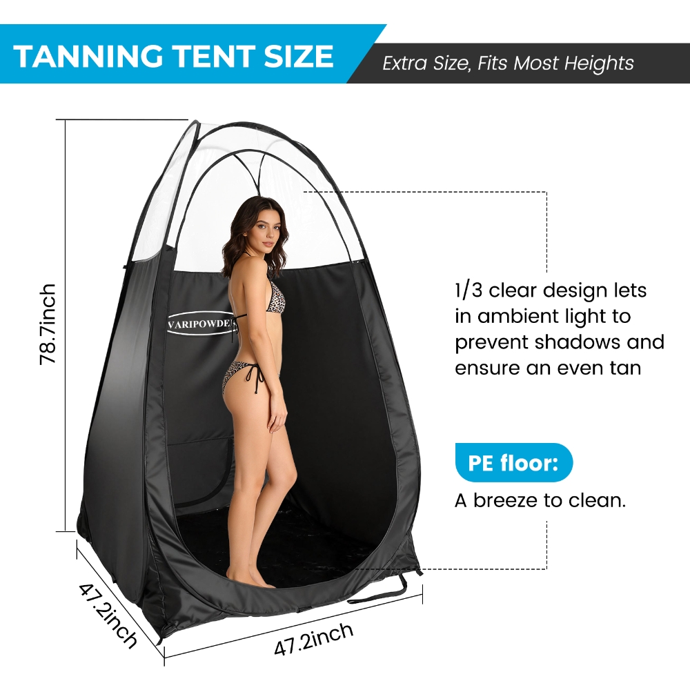 Black Spray Tanning Tent Porta - Outdoor Camping Toilet Tent ulasan dan harga
