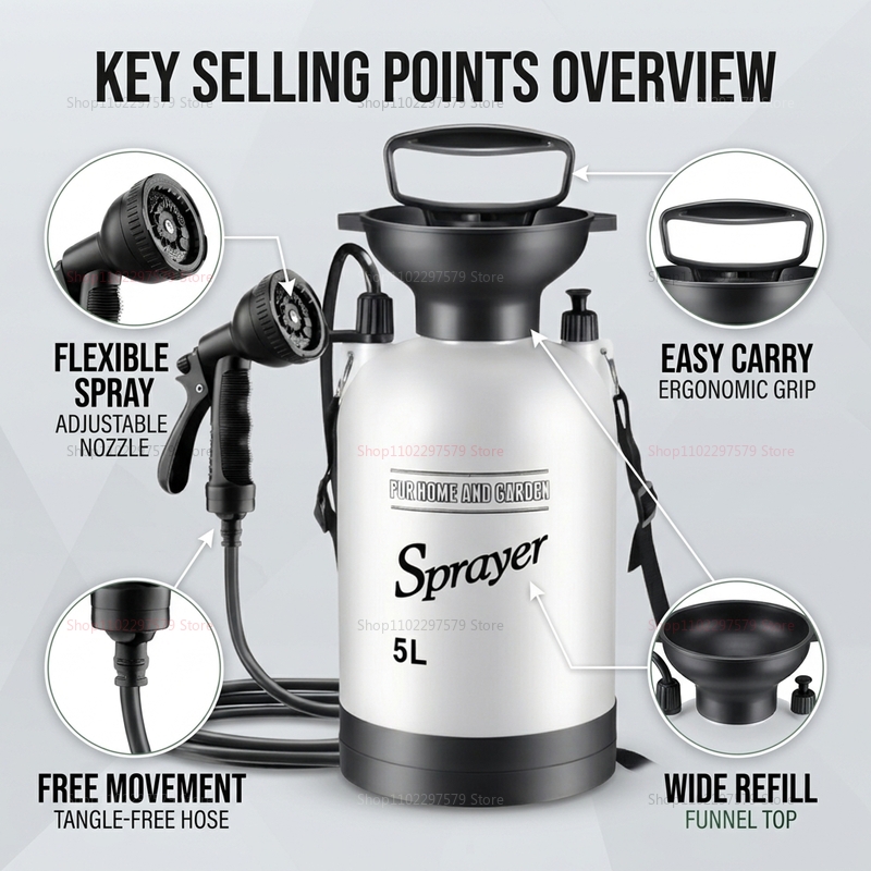 5L Portable Camping Shower Man - Outdoor Activities In Camping ulasan dan harga