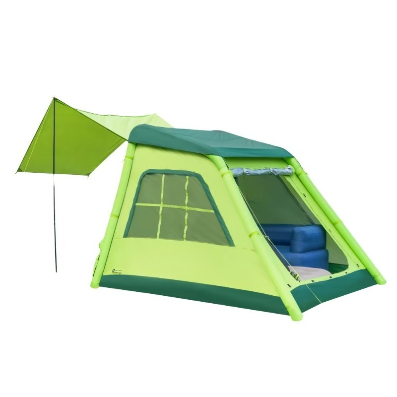 Portable Oxford Waterproof Inf - Outdoor Camping Inflatable Tent ulasan dan harga