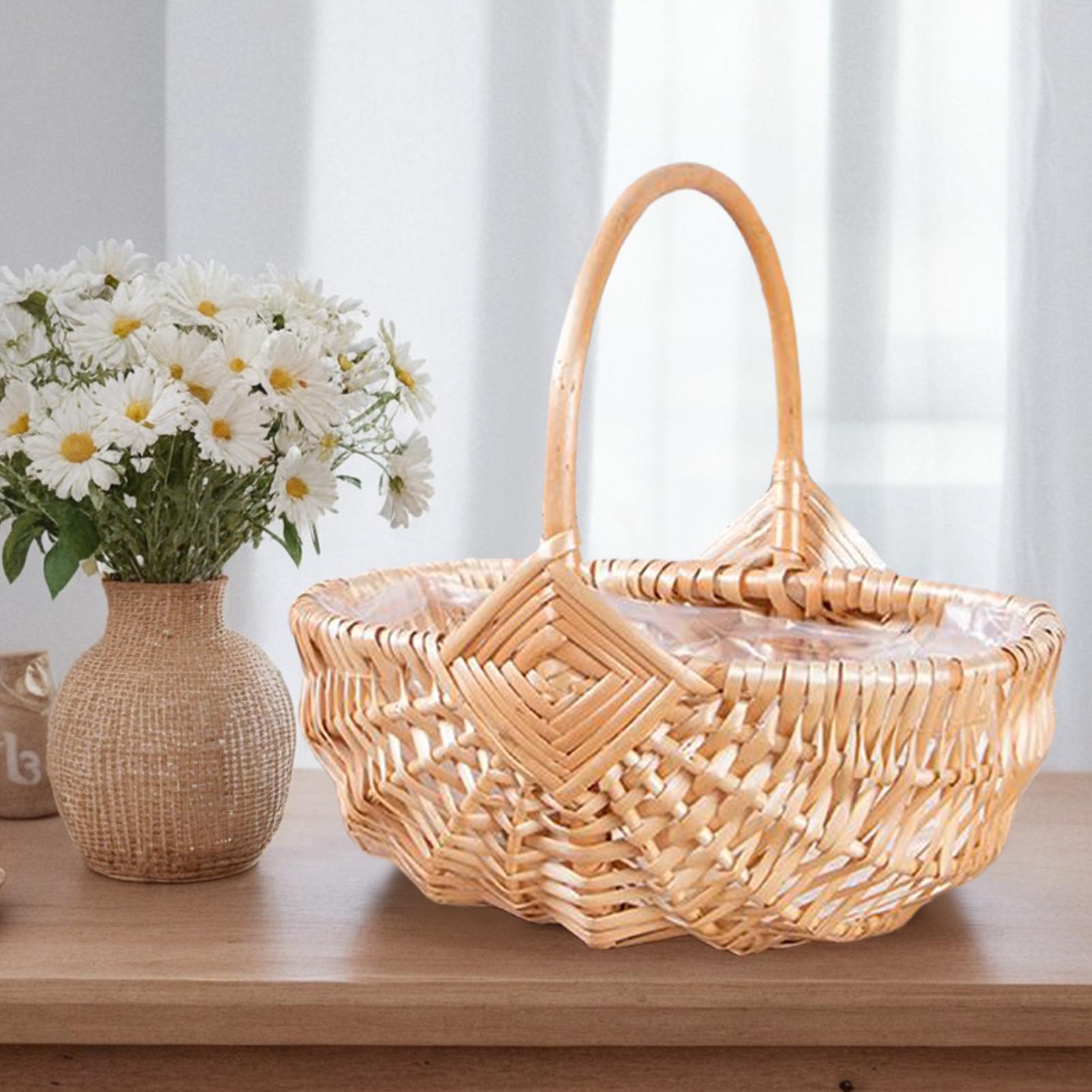 Woven Wicker Picnic Basket Wit - Outdoor Activities In Camping ulasan dan harga
