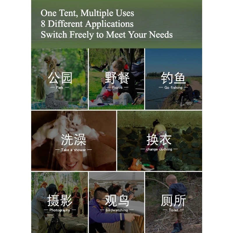 Upgraded Portable Pop Up Showe - Outdoor Camping Toilet Tent ulasan dan harga