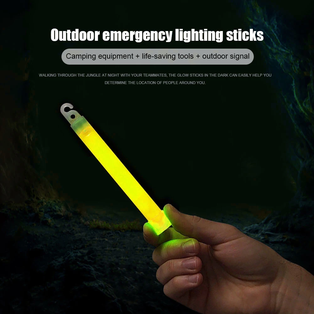 1/5PCS LED Glow Stick with Hoo - Glow Sticks Survival ulasan dan harga