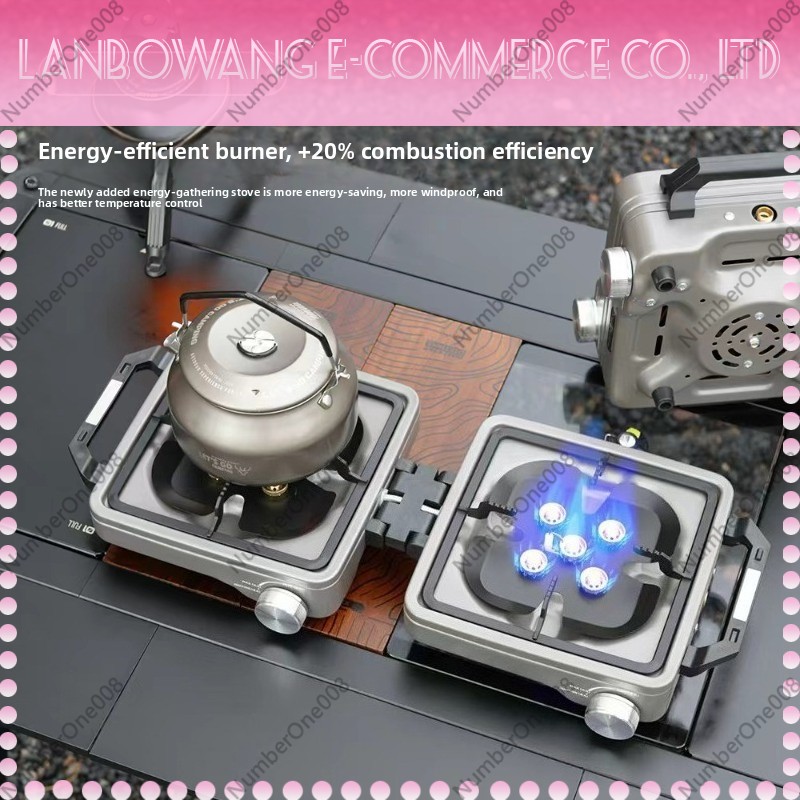 Outdoor Dual Burner High Power - Outdoor Camping Gas Stove ulasan dan harga