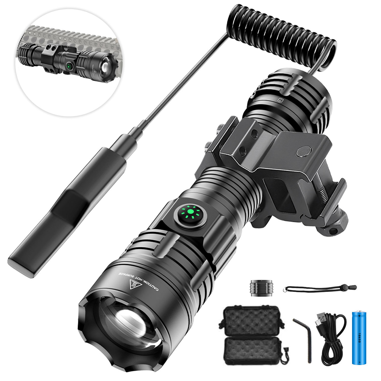 LED Flashlight Tactical Night  - Outdoor Camping Glamping Share ulasan dan harga
