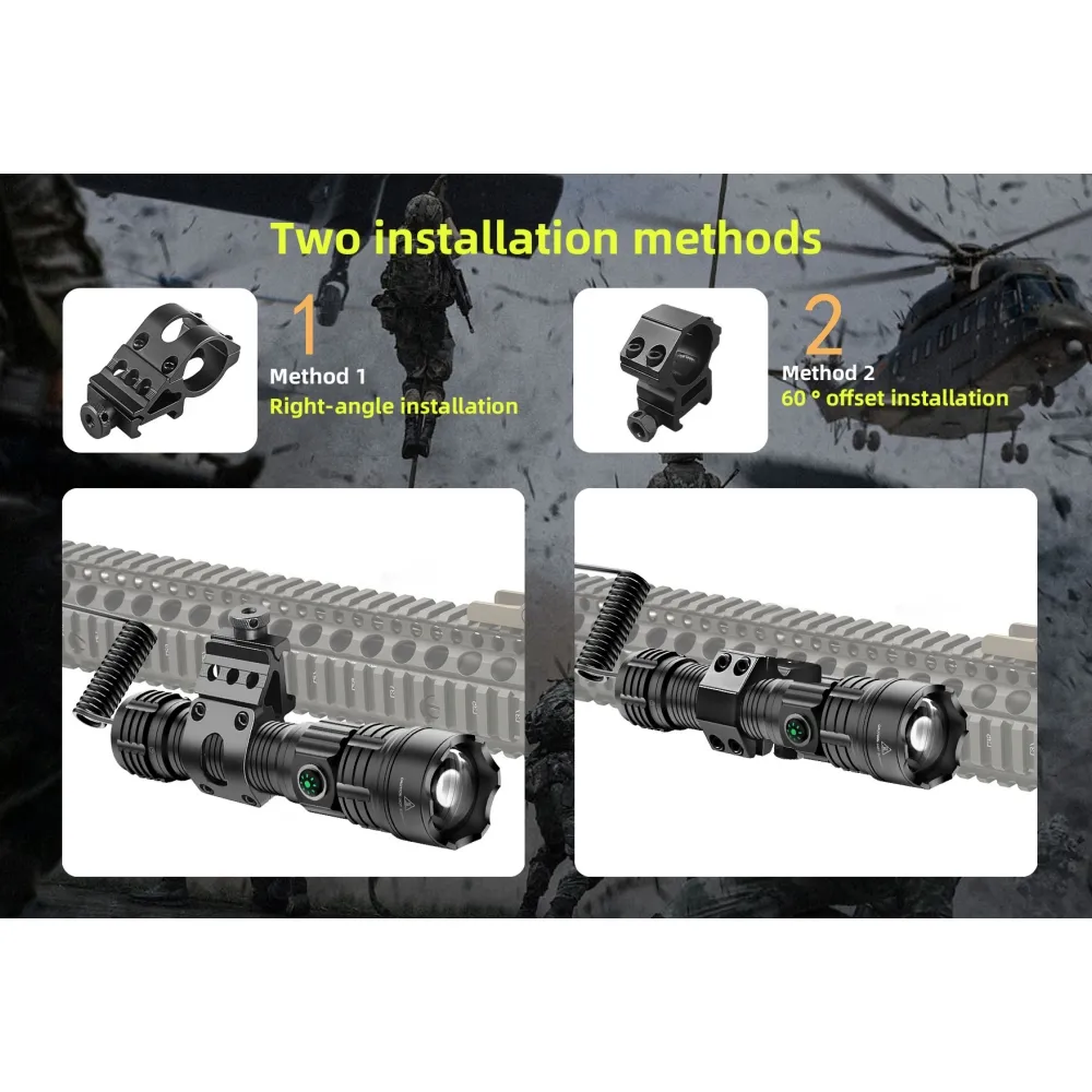LED Flashlight Tactical Night  - Outdoor Camping Glamping Share ulasan dan harga