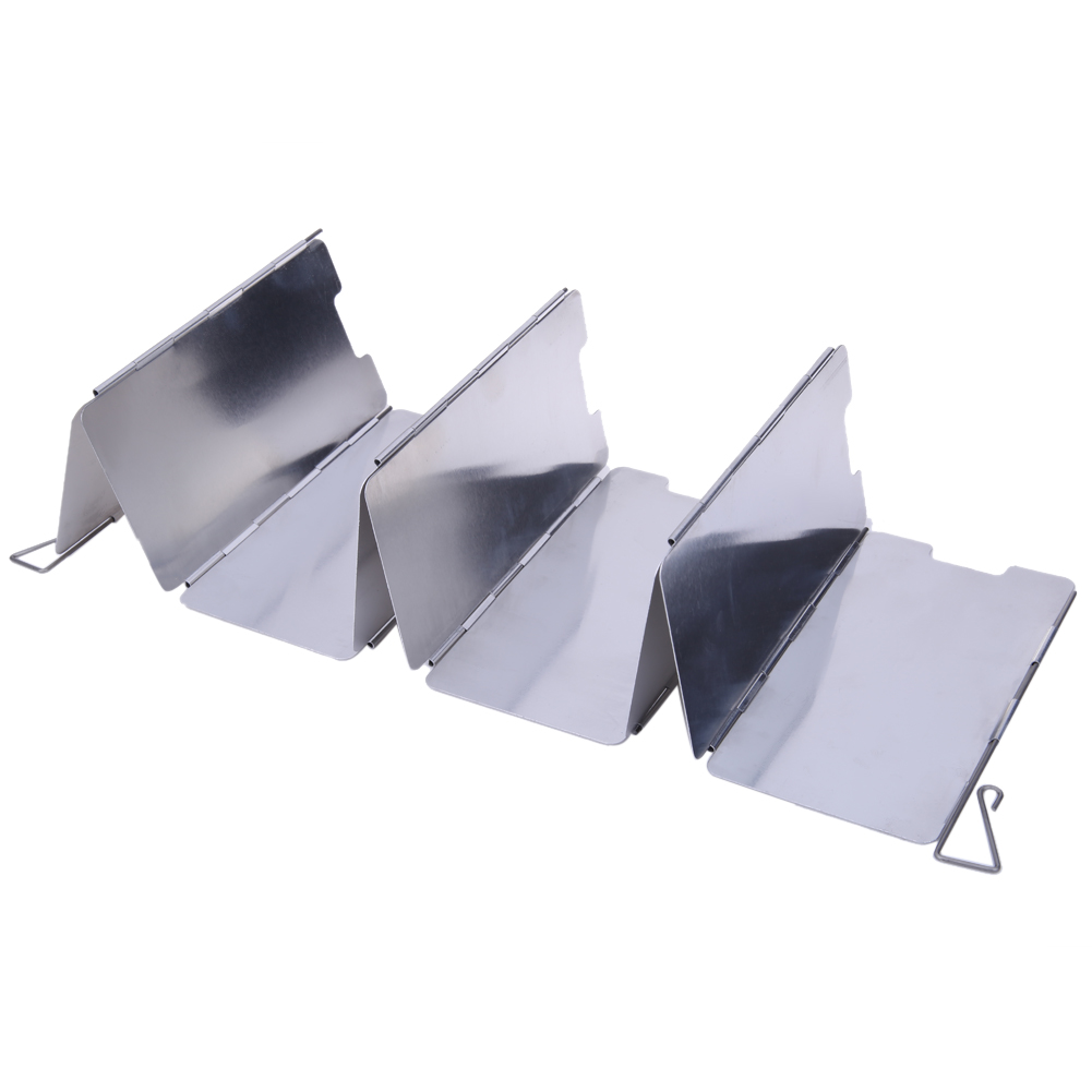 9pcs Windproof Windshield Fold - Outdoor Camping Gas Stove ulasan dan harga