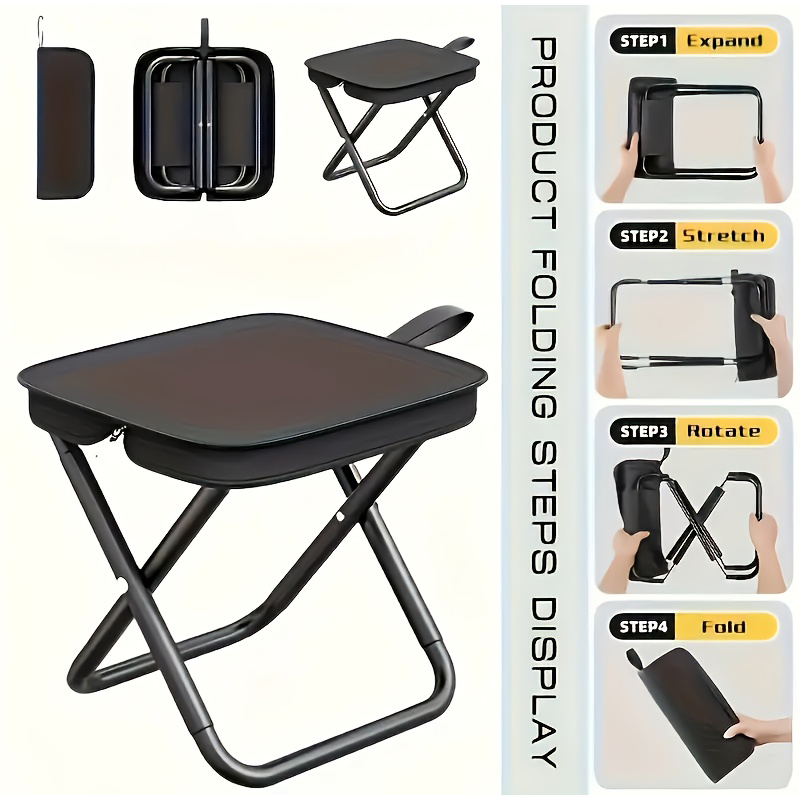  Folding Fishing Stool Portab - Outdoor Camping Bag ulasan dan harga