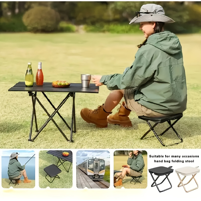  Folding Fishing Stool Portab - Outdoor Camping Bag ulasan dan harga