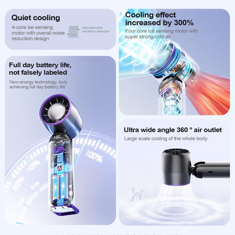 Travel Fan Bladeless Desk Fan  - Camping Quiet ulasan dan harga