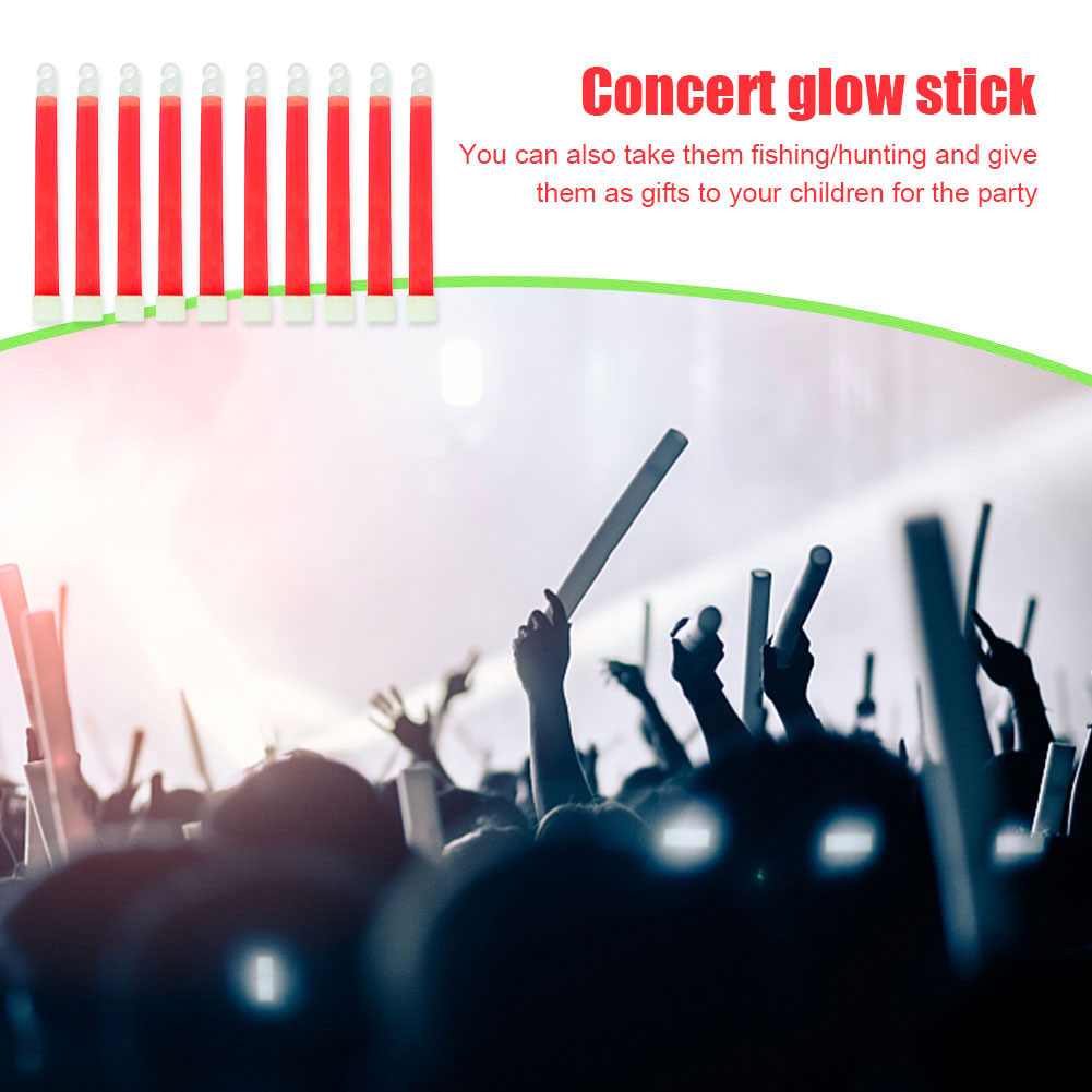 10pcs Glow Light Stick SOS Gea - Glow Sticks Survival ulasan dan harga