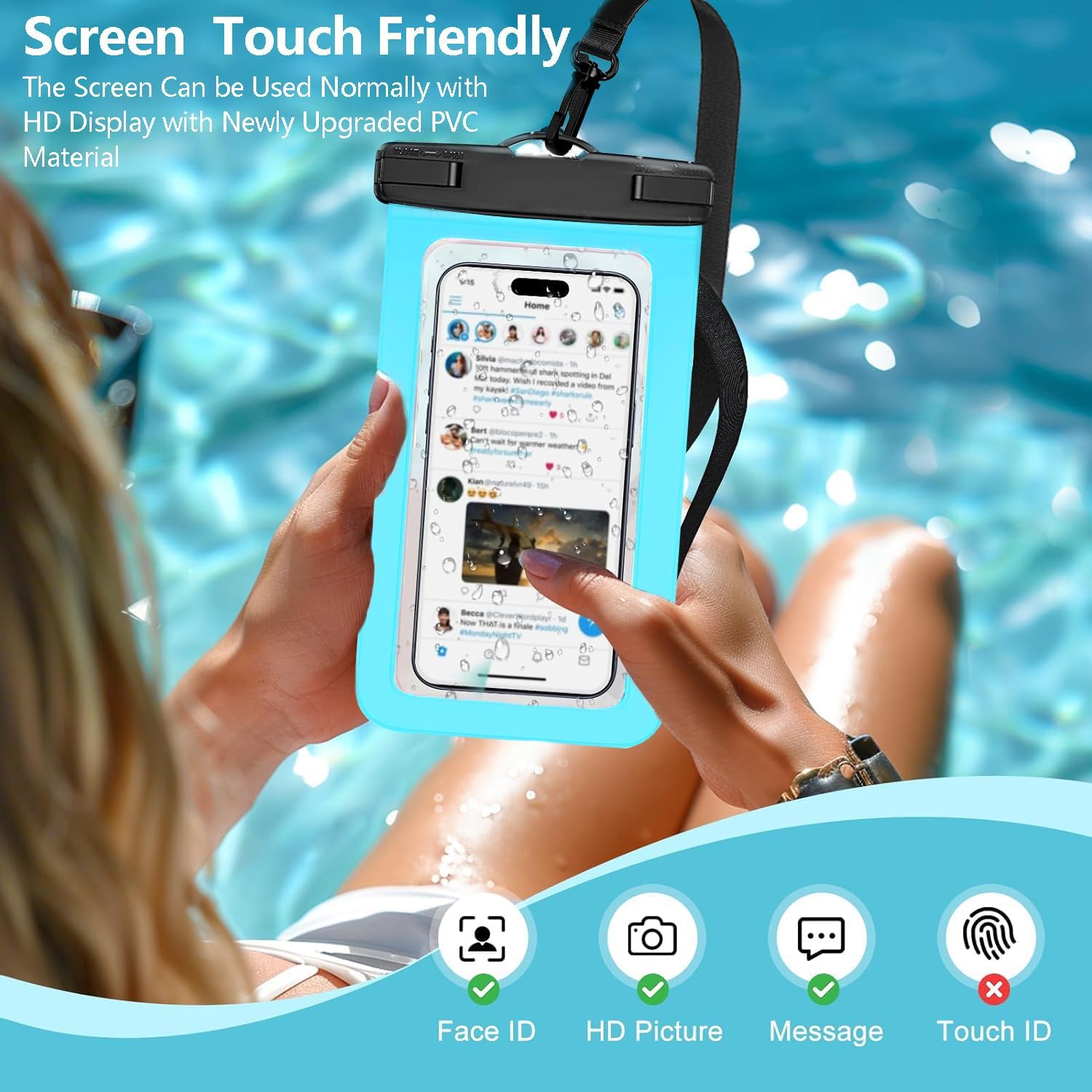 IPX8 Touch Screen Waterproof P - Outdoor Camping Bag ulasan dan harga